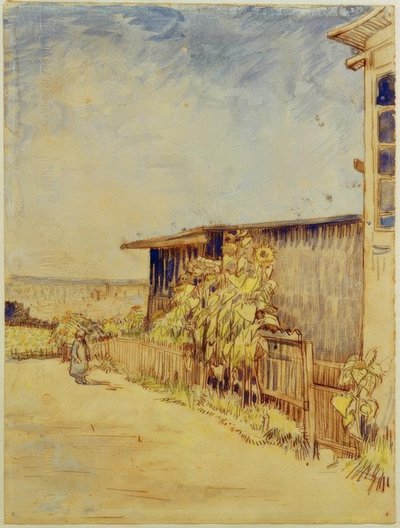 Shed with Sunflowers by Vincent van Gogh